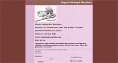 Desktop Screenshot of eleganttailoring.net